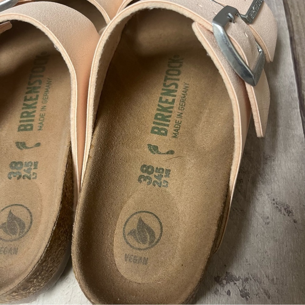 Birkenstock Vegan Soft Pink Arizona Sandals Size 38 - Picture 6 of 7